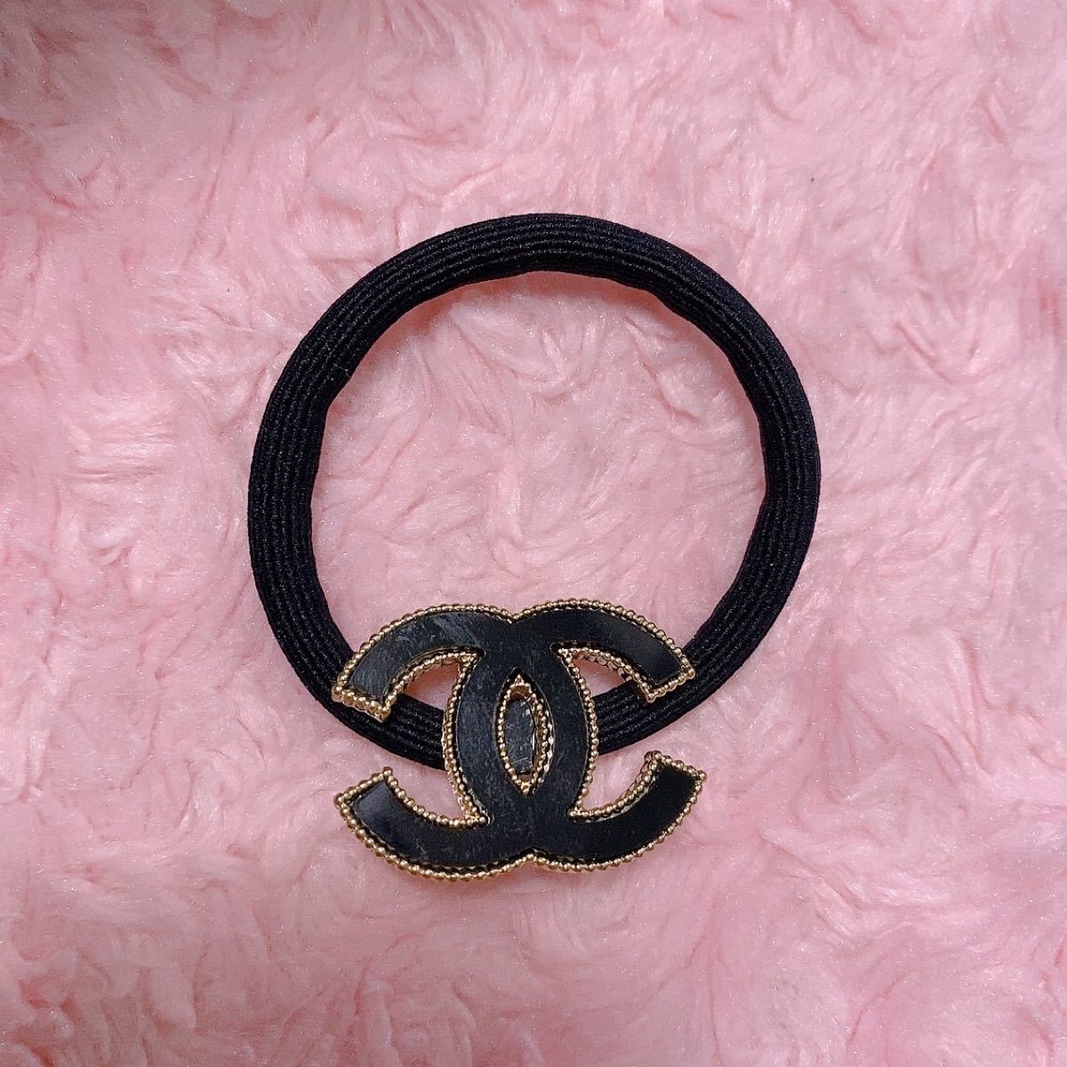 耐熱 二層 足あとぐらす (M) CHANEL ヘアゴム - 通販 - www 