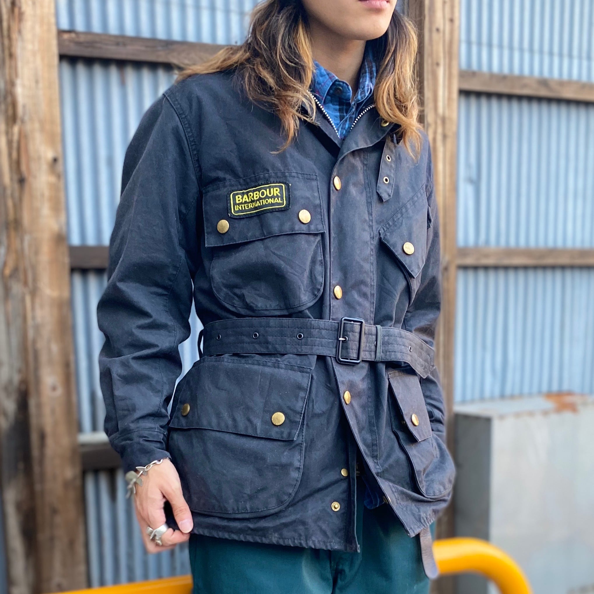 90s 3ワラント Barbour バブアー インターナショナル Black bckediri