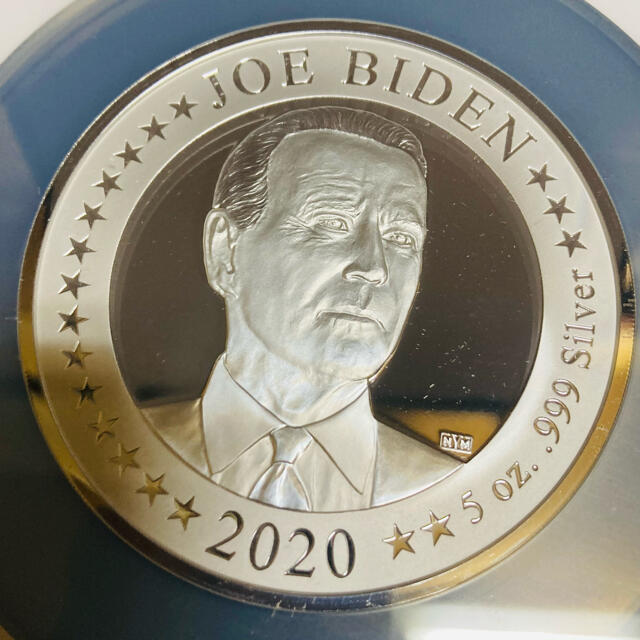 幻想的 2020年アメリカ大統領選記念フリップコイン 銀貨 - 通販