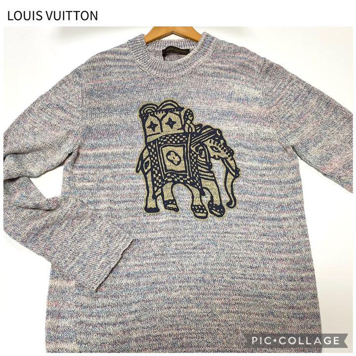 オシャレ 希少 LOUIS VUITTON エレファント セーター メンズ XL - 通販