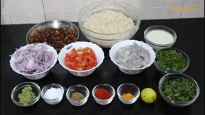 Ingredients for Prawns Biryani Recipe from FamousDishes