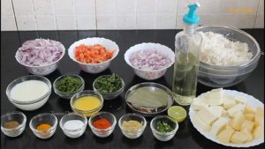 Ingredients for Paneer Biryani Recipe from FamousDishes