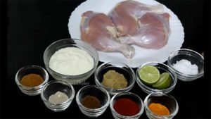 Ingredients for Chicken Tawa Fry Recipe from FamousDishes