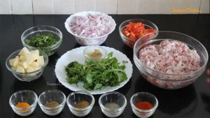 Ingredients for Mutton Keema Recipe from FamousDishes
