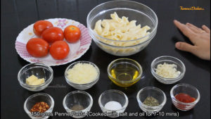 Ingredients for Red Sauce Pasta Recipe from FamousDishes