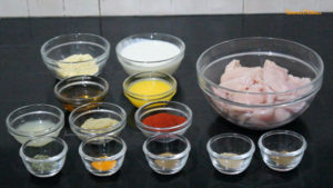 Ingredients for Chicken Tikka Recipe from FamousDishes