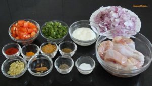Ingredients for Tari Wala Chicken Recipe from FamousDishes