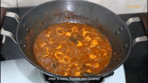 Instruction for Squids Curry Recipe Mangalorean Style from FamousDishes