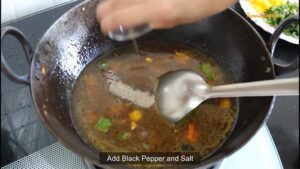 Instruction for Veg Manchurian Gravy recipe from FamousDishes