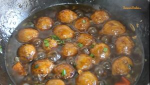 Instruction for Veg Manchurian Gravy recipe from FamousDishes