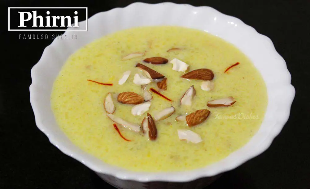 Phirni Recipe from FamousDishes