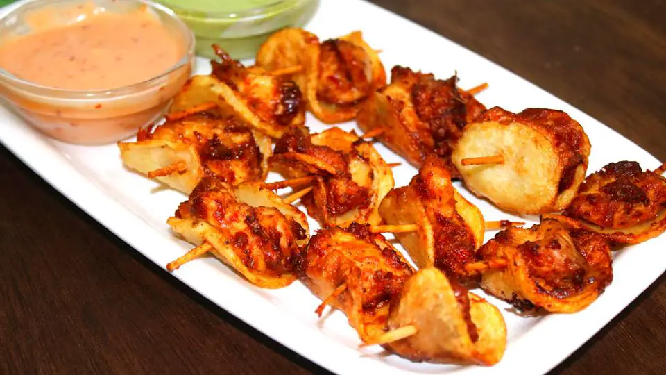 Butterfly Chicken Recipe image in a white plate