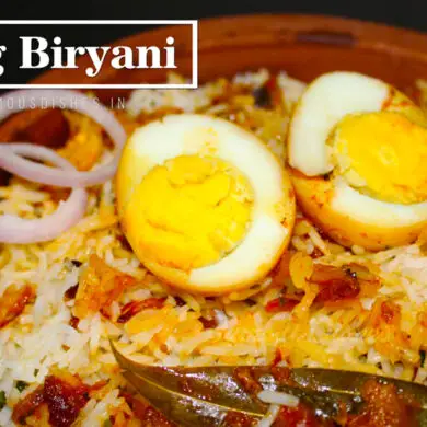 egg biryani recipe in a kadai