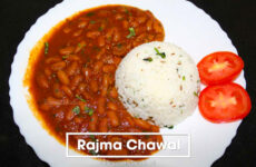 rajma recipe in white plate