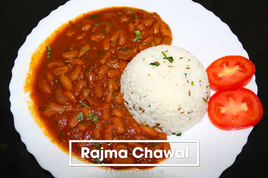 rajma recipe in white plate