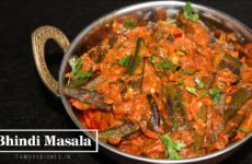Masala Bhindi Recipe image in a kadai