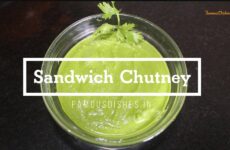 green sandwich chutney recipe image