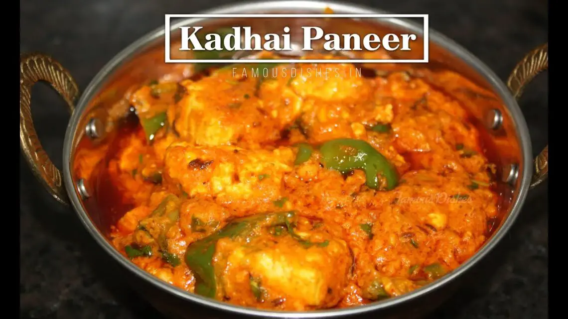 recipe for kadai paneer