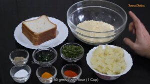 Bread Pakora ingredients