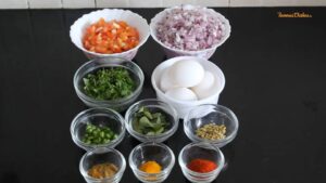 Egg Bhurji Recipe ingredients