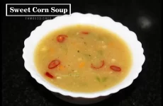 sweet corn soup recipe image