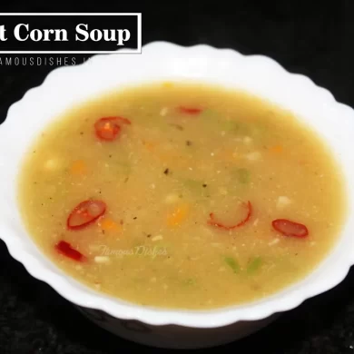 sweet corn soup recipe image