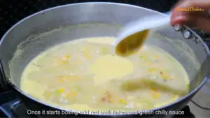 sweet corn soup instruction 12