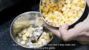 sweet corn soup instruction