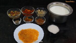 Ingredients of sheer khurma