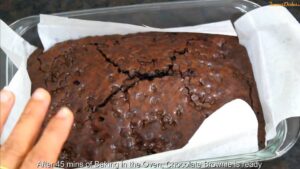 a chocolate brownie recipe instruction 12