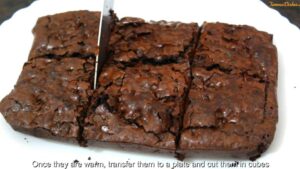 a chocolate brownie recipe instruction 14