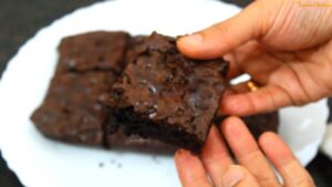 a chocolate brownie recipe instruction 15