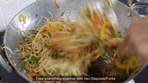 instruction for veg hakka noodles 18