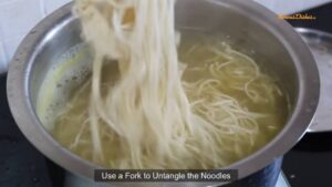 instruction for veg hakka noodles 5