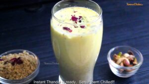 instruction of Thandai Recipe 10