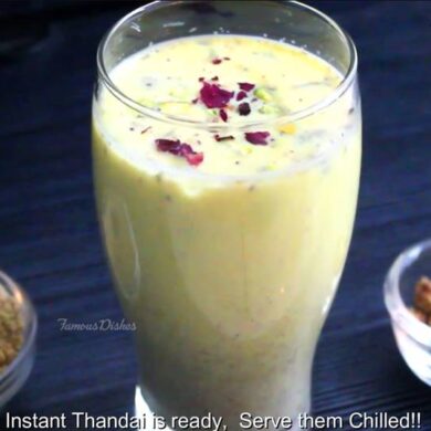 instruction of Thandai Recipe 10