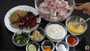 mutton ghee roast ingredients
