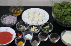 palak paneer recipe ingredients