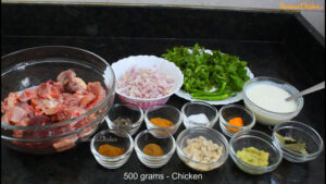 hariyali chicken recipe ingredients