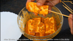 paneer satay recipe instruction 6