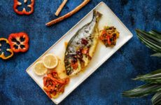 Blue Fish Recipe image in a plate